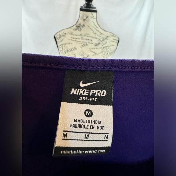 EUC: Nike Purple Athletic Crewneck Long Sleeve Top - Picture 6 of 7